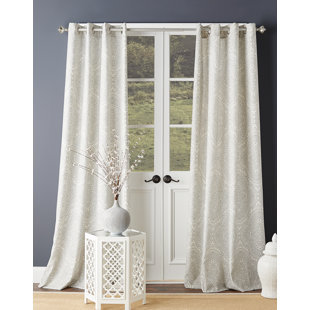 Damask Gray And Silver Curtains Drapes You Ll Love In 2020 Wayfair