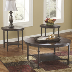 Rustic Coffee Table Sets You Ll Love Wayfair Gaetan 3 Piece Coffee Table Set