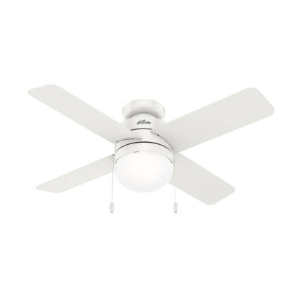 Hunter Fan 44 Timpani 4 Blade Flush Mount Ceiling Fan With