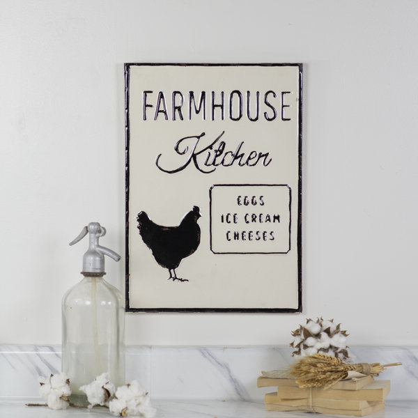Gracie Oaks Metal Sign Farmhouse Kitchen Wall Decor Wayfair