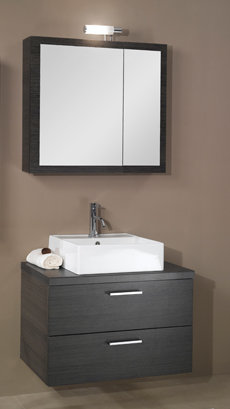 Aurora 30 Single Bathroom Vanity Set with Mirror by Iotti by Nameeks