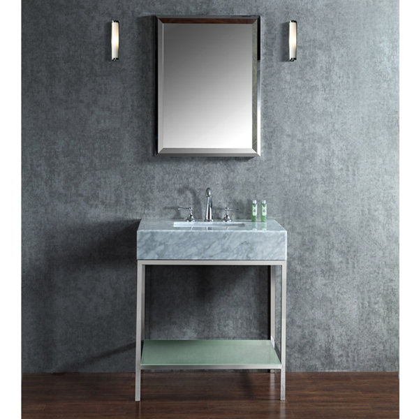 Brightwater 30 Single-Sink Bathroom Vanity Set with Mirror by Ariel Bath