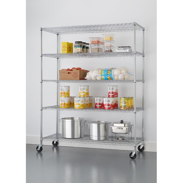 NSF Extra Large Commercial Grade 77 H 5 Shelf Shelving Unit by Trinity