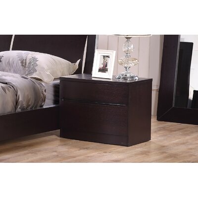 Brayden Studio Carrabelle 2 Drawer Nightstand Brayden Studio Color Espresso Dailymail