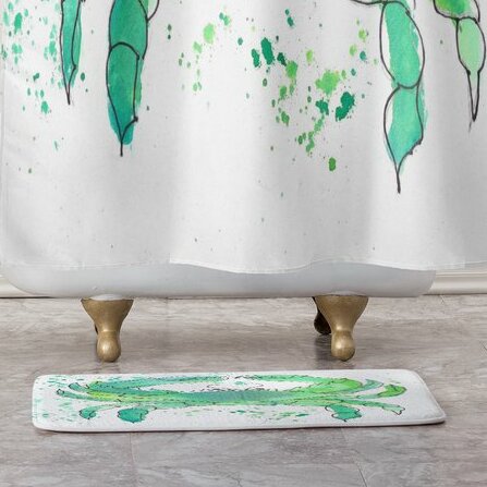 East Urban Home Seafoam Crab Bath Rug Wayfair