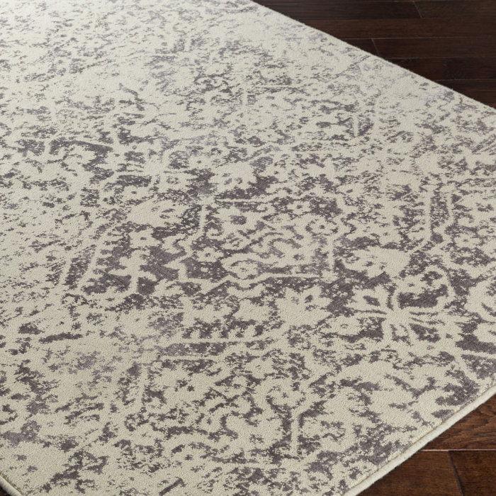 Mistana Tierney Oriental Cream Charcoal Area Rug Reviews Wayfair