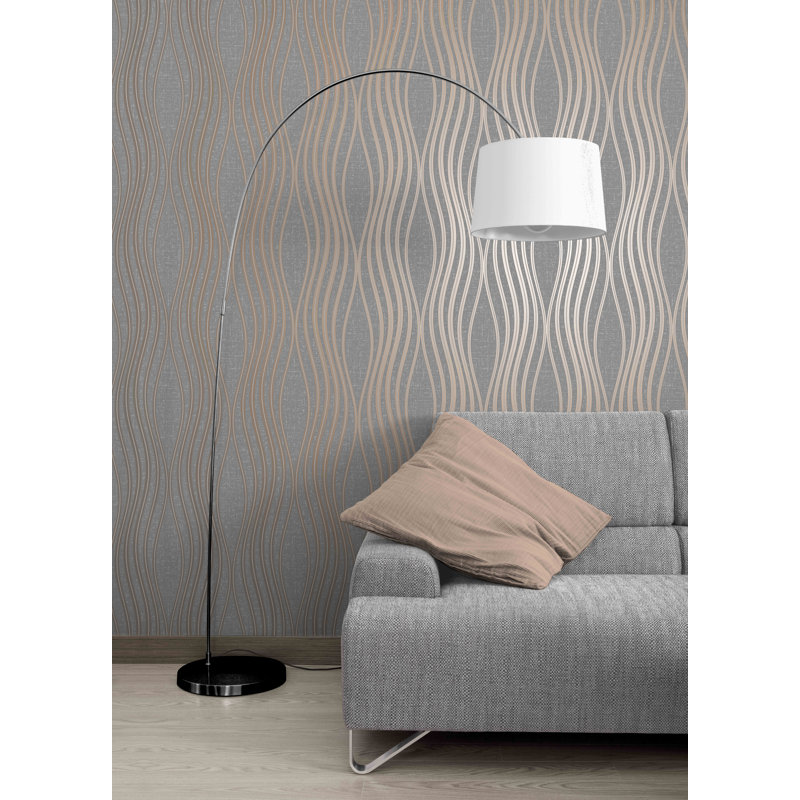 Norden Home Fleming 10m X 52cm Textured Glitter Wallpaper Roll