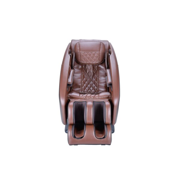 Genuine Leather Reclining Adjustable Width Heated Full Body Massage Chair By Homedics