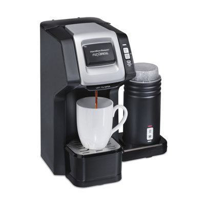 Hamilton Beach 1Cup Flexbrew Dual Coffee Maker with Milk Frother Hamilton Beach