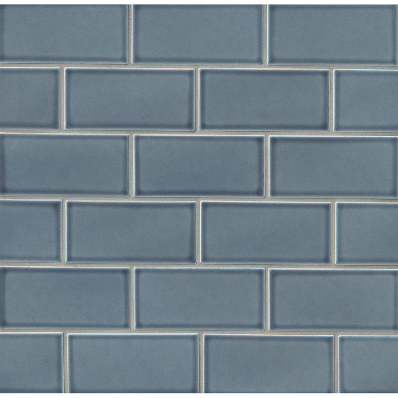 Gsmt Park Place 3 X 6 Ceramic Subway Tile In Blue Reviews Park Place 3 X 6 Ceramic Subway Tile