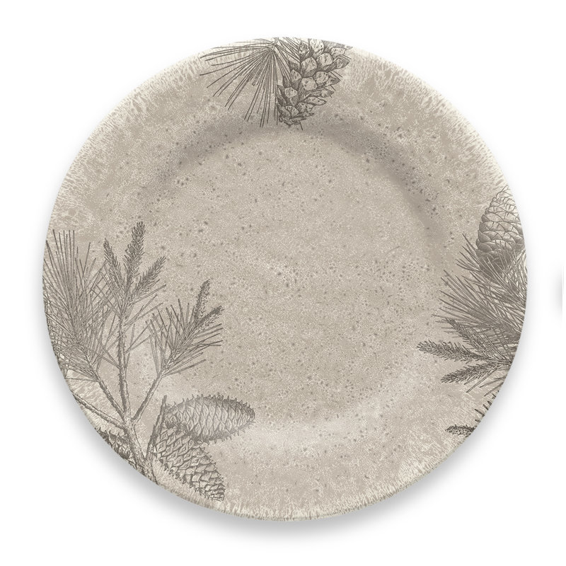 August Grove Costilla Rustic Pine Melamine Dinner Plate | Wayfair August Grove Costilla Rustic Pine Melamine Dinner Plate | Wayfair
