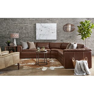 Symons 3 Piece Leather Configurable Living Room Set by Loon Peak®