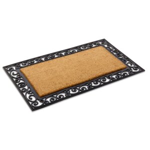 Inlaid Scroll Border Doormat