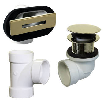 Westbrass 22 Linear Tip-Toe Drain Bath Waste /& Overflow Oil Rubbed Bronze 7931817LD-12