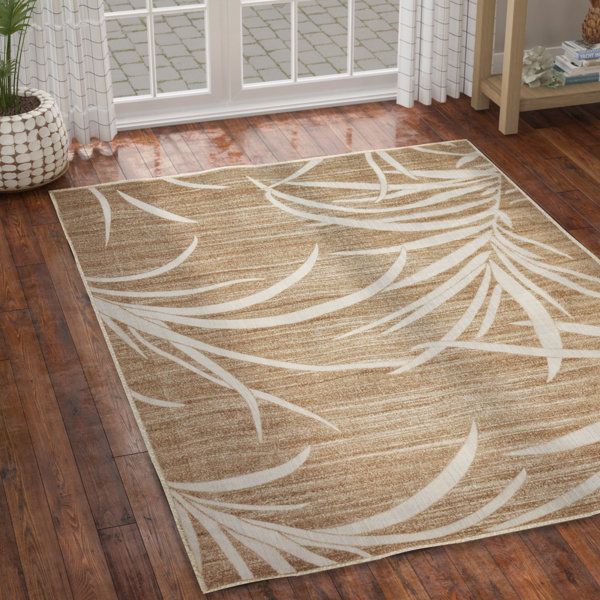 Spathariko Beige Indoor/Outdoor Area Rug by Bay Is