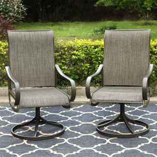white metal garden chairs