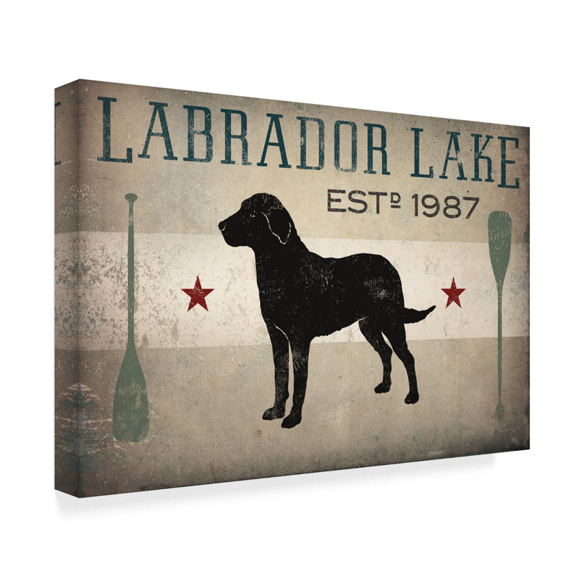 Winston Porter Labrador Lake Graphic Art Print On Wrapped Canvas