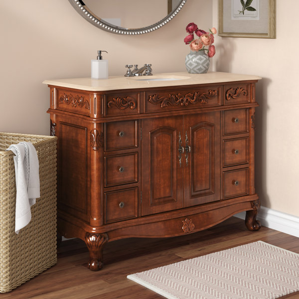 Astaire 48 Single Sink Cabinet Bathroom Vanity Set by Astoria Grand