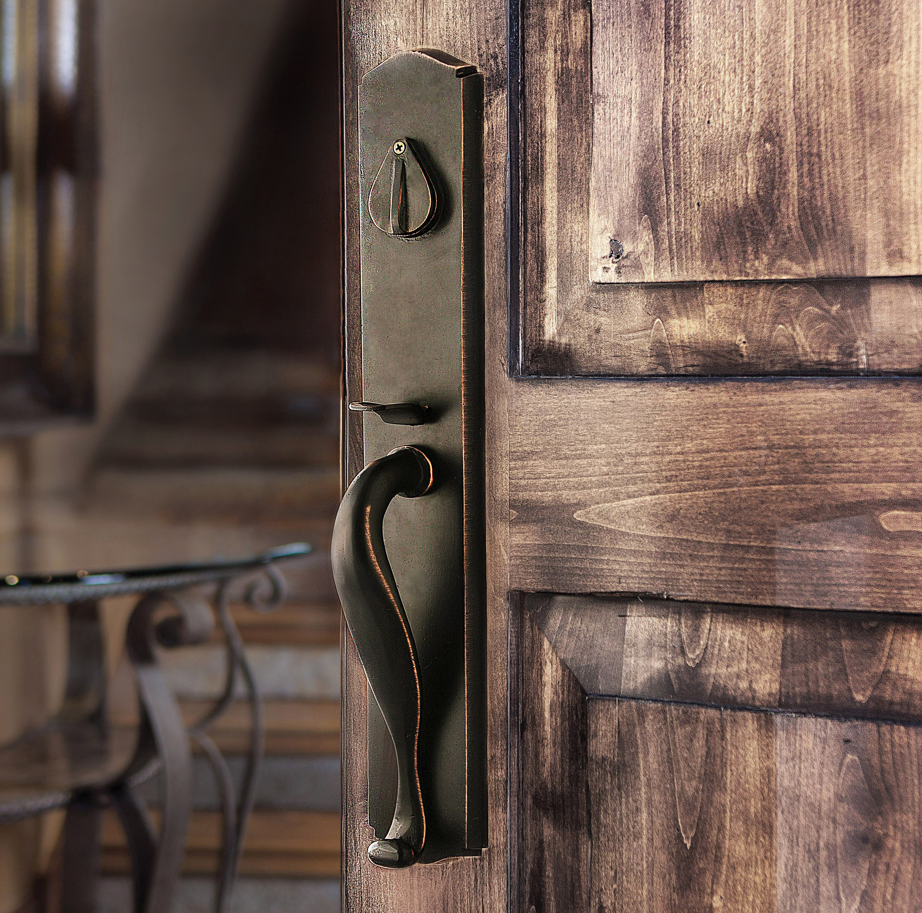 Sure Lochardware Handleset With Deadbolt Single Cylinder And Door
