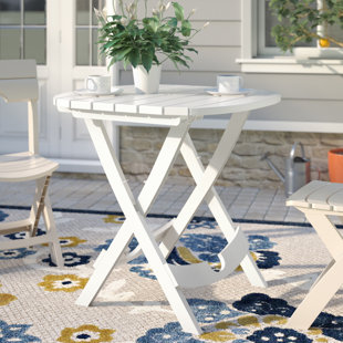 Umbrella Hole Outdoor Bistro Tables You Ll Love Wayfair Quickview