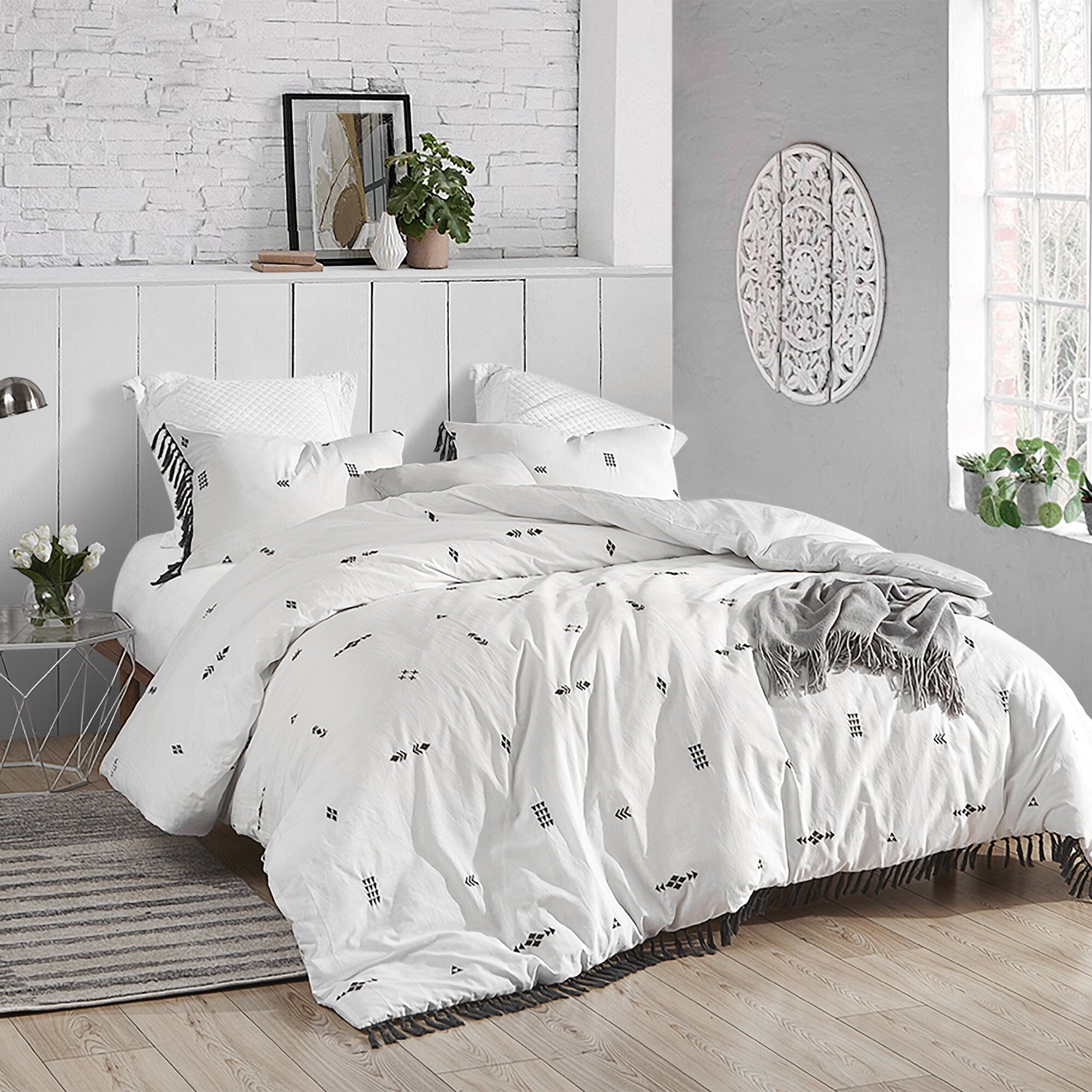 Union Rustic Shibata Textured Duvet Cover Set Wayfair