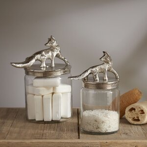 Fox 2 Piece Kitchen Canister Set