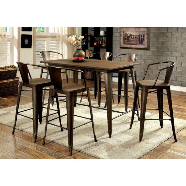 Bourk 7 Piece Pub Table Set By 17 Stories Spacial Price