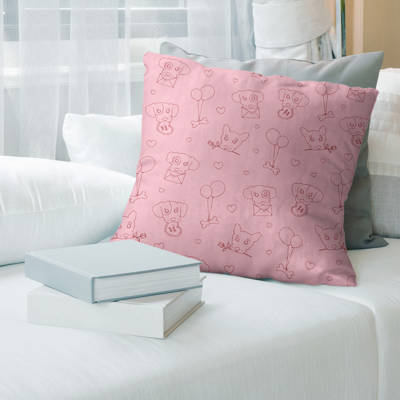 One Allium Way Amery Chain Link Embroidered Linen Throw Pillow Wayfair