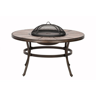 Cast Aluminium Patio Table Wayfair Co Uk Cast Aluminium Fire Pit Table