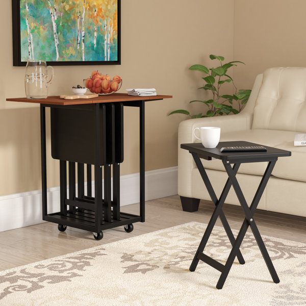 Dziedzic Drop Leaf Table with TV Tray Table Set by Red Barrel Studio| @ $280.99