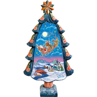 The Holiday Aisle Fifield Snow Maiden Regal Santa Figurine Derevo Collection Wayfair