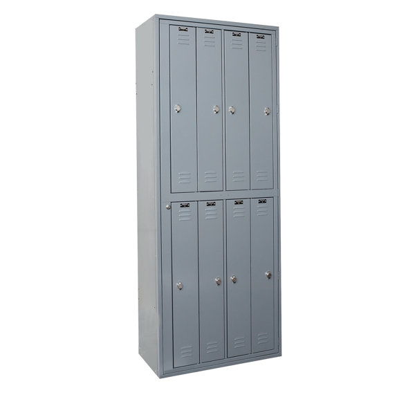 Uniform Exchange 2 Tier 4 Wide Locker by Hallowell