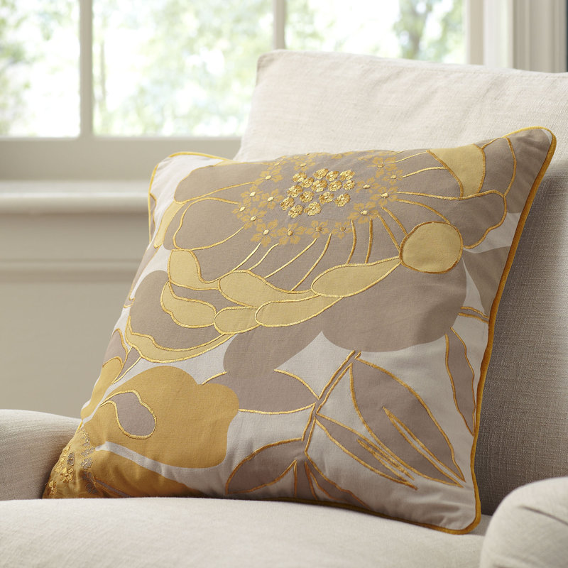 Birch Lane™ Lacie Embroidered Throw Pillow Cover & Reviews Wayfair