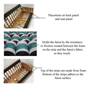 Otis Grip Strips (Set of 2) by Otis Bed