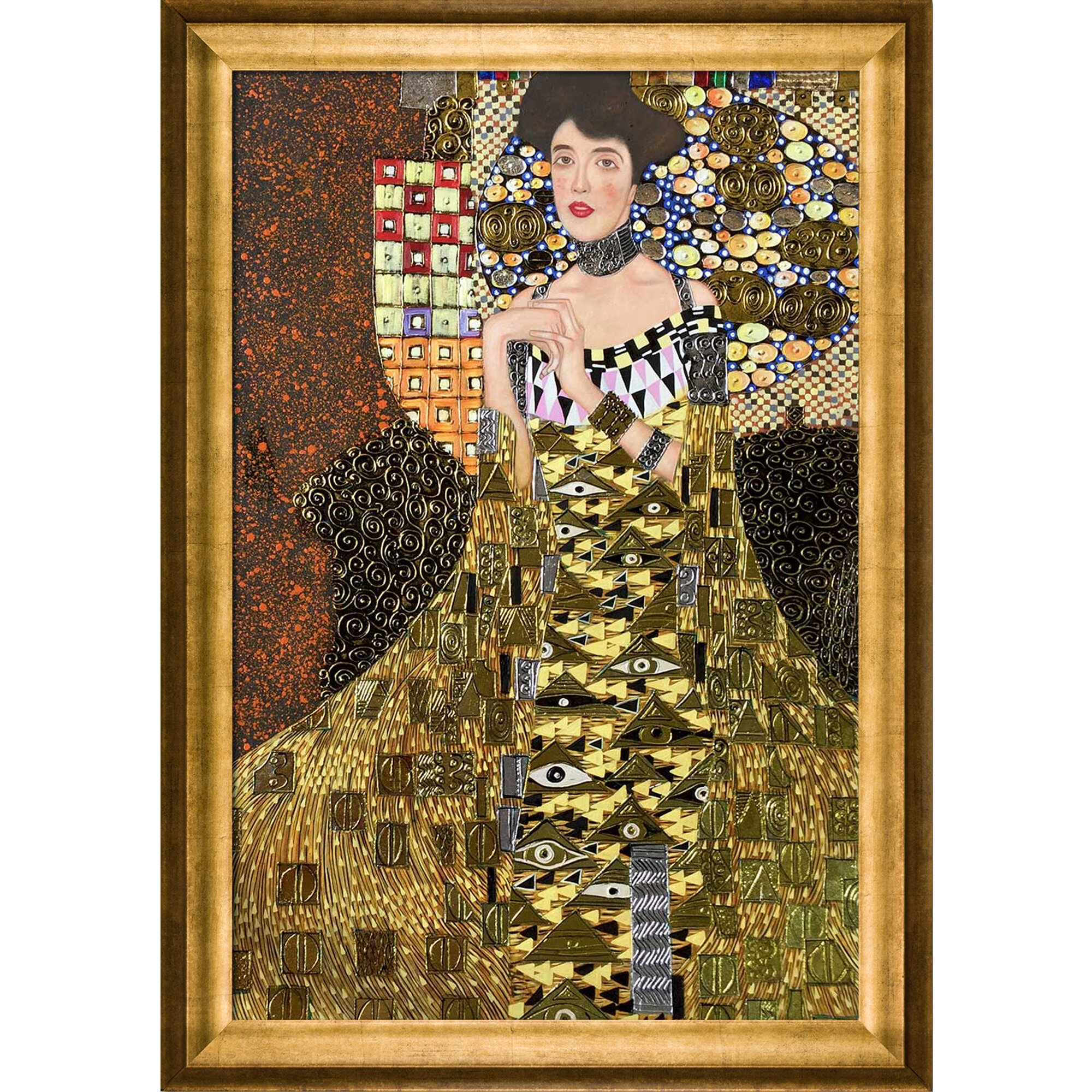 WALL JACQUARD WOVEN TAPESTRY Portrait of Adele GUSTAV KLIMT ART EUROPEAN DECOR