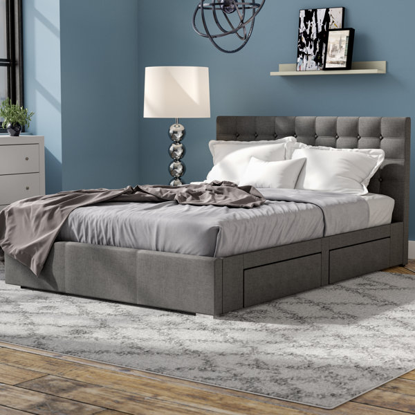Myrrine Upholstered Storage Platform Bed by Latitu