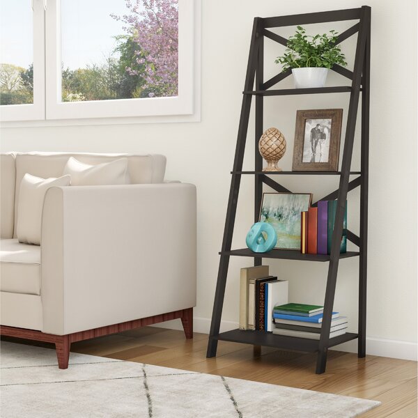 4 Shelf Ladder Bookcase By Lavish Home
