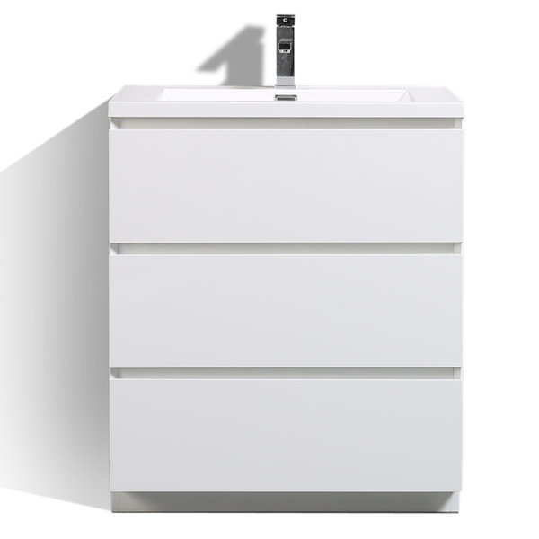 Riker Free Standing 30 Single Bathroom Vanity Set by Orren Ellis