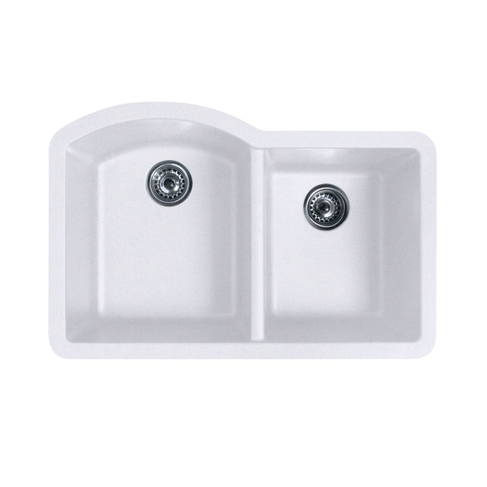 Swan Surfaces 32 L X 21 W Double Basin Undermount Kitchen Sink