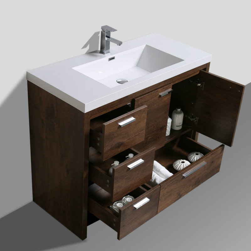 Langley Street Almendarez Free Standing Modern 41 Single Bathroom Almendarez Free Standing Modern 41 Single Bathroom Vanity Set