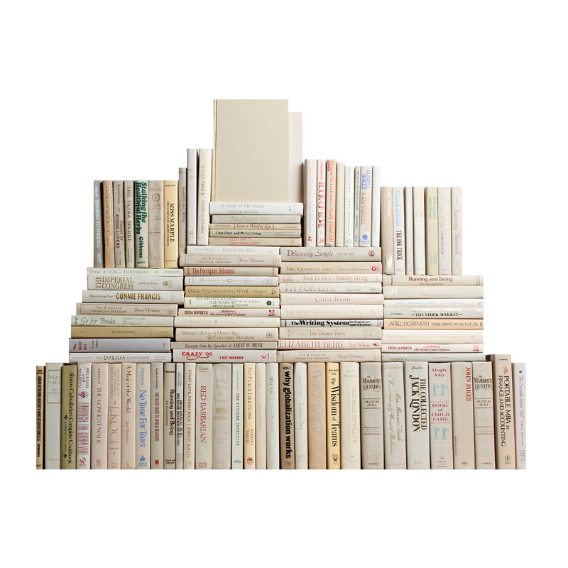 Booth Williams Authentic Decorative Books By Color Modern Beach Authentic Decorative Books By Color Modern Beach Book Wall Set Of 100 10