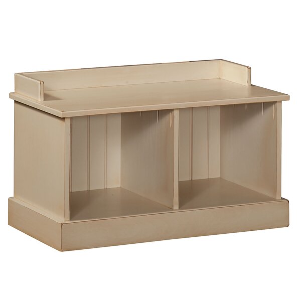 Springboro Wood Cubby Storage Bench By August Grove