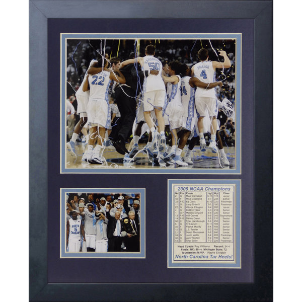 NCAA2009 North Carolina Tar Heels Champions - Celebration Framed Memorabilia by Legends Never Die