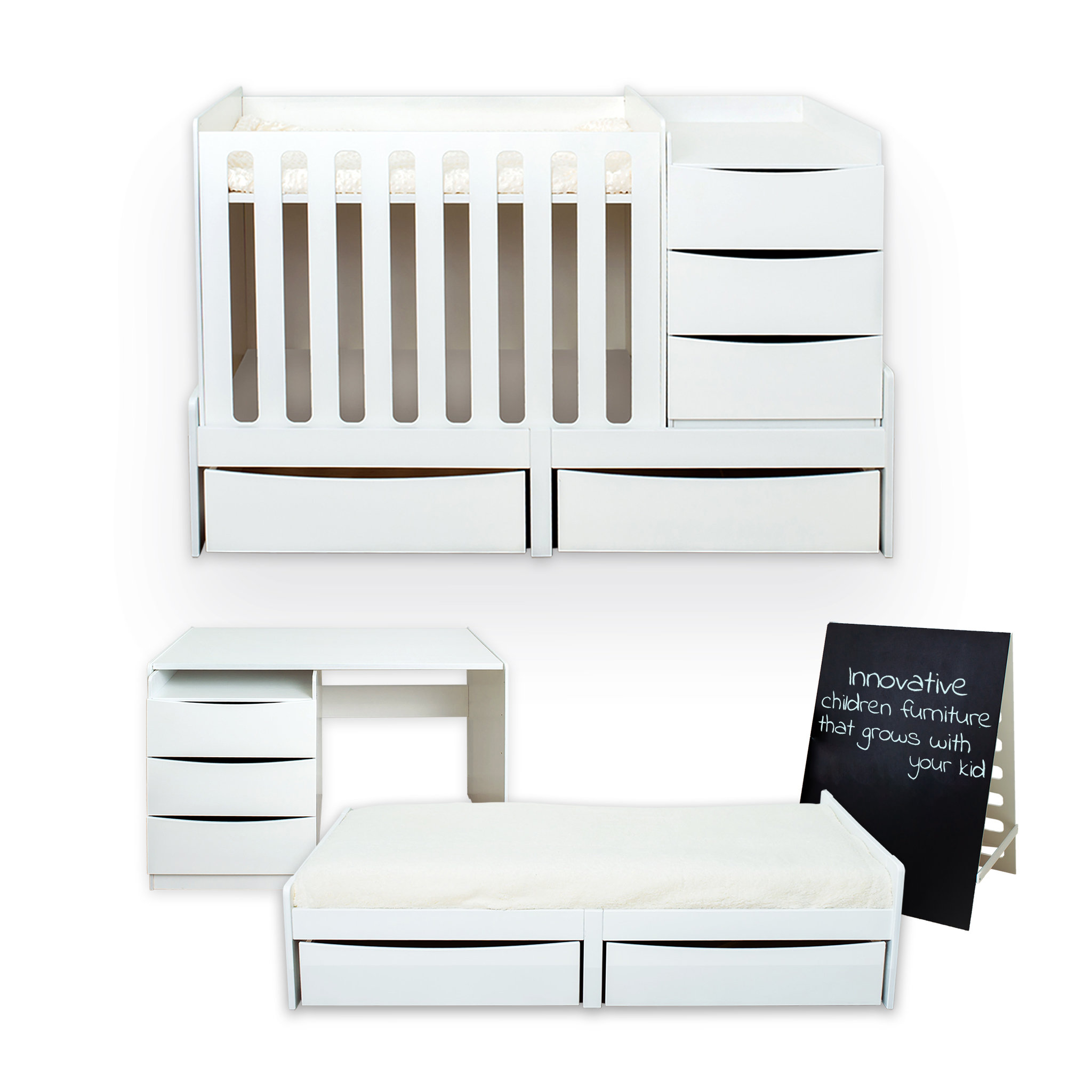 Isabelle Max Renteria Cot Bed 5 Piece Nursery Furniture Set
