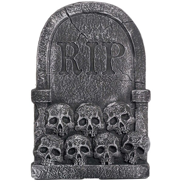 Amscan Halloween RIP Skull Tombstone & Reviews | Wayfair