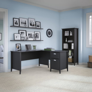 Connecticut 2 Piece L-Shape Desk Office Suite by Kathy Ireland Home Bush Furniture Sale
