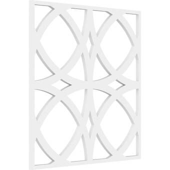 48W x 24H x 1 1//8P Ekena Millwork GVTR48X24D Triangle Gable Vent Factory Primed White