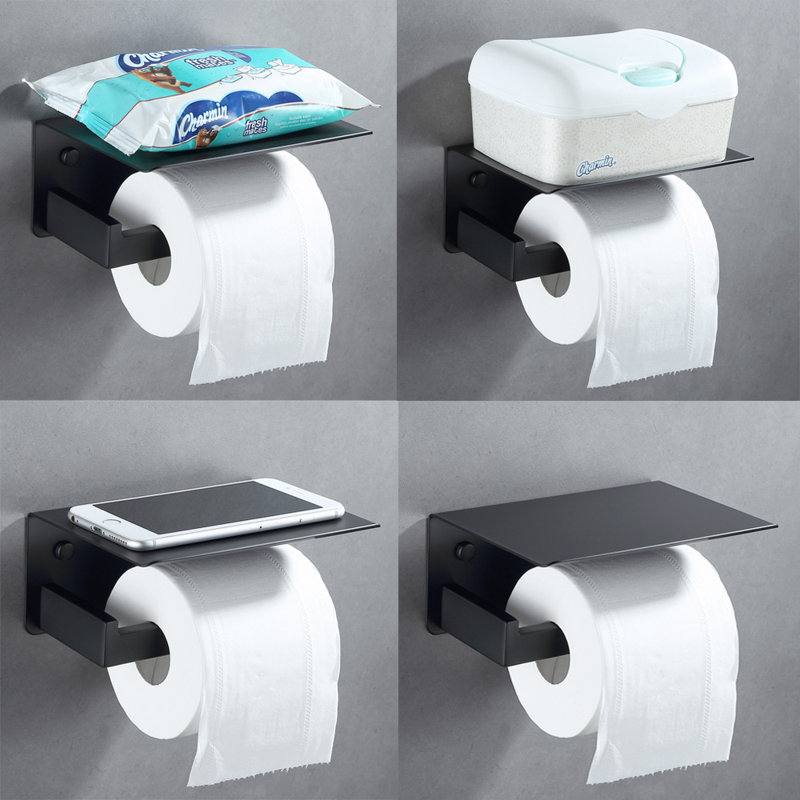 Superior Set Of Black Bear Toilet Paper Hand Towel Holder Bathroom Wall Decor