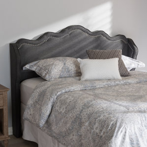 Rodriguez Upholstered Wingback Headboard by Mercer41
