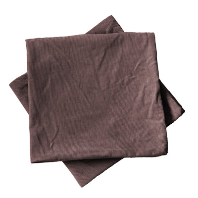 Latitude Run Cotton Corduory Thin Stripe Pillow Shell 2 Piece Set 20 X 20 Angora Latitude Run Color Rain Drum Size 20 x 20